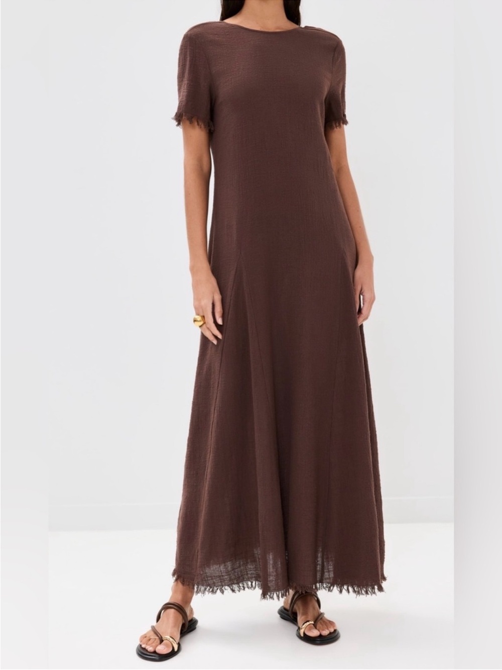 STAUD Brown Maxi Dress - Picture 6 of 10